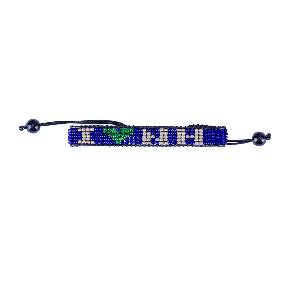I Love New Hampshire Beaded Bracelet – Handcrafted & Adjustable