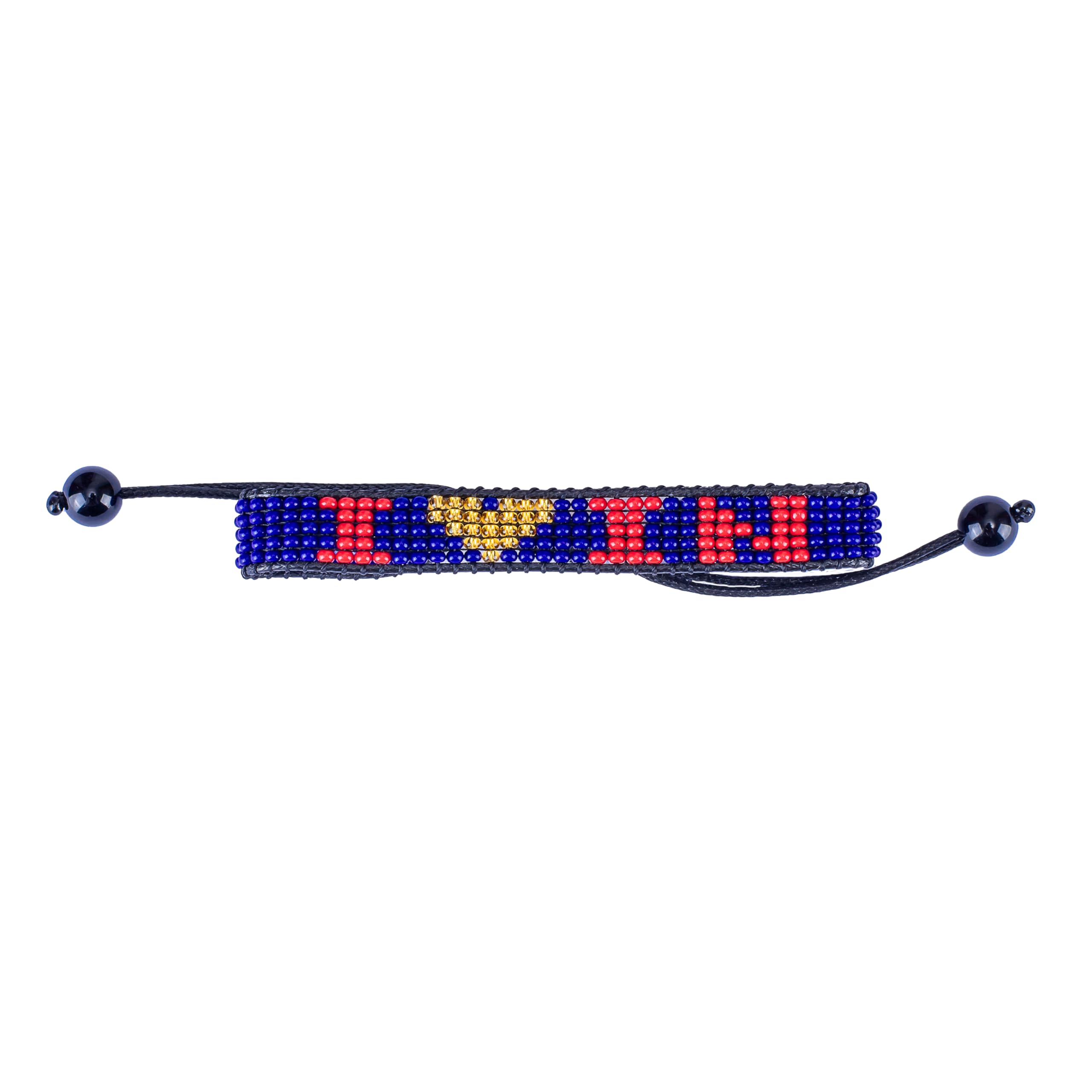 I Love Indiana Beaded Bracelet – Handcrafted & Adjustable