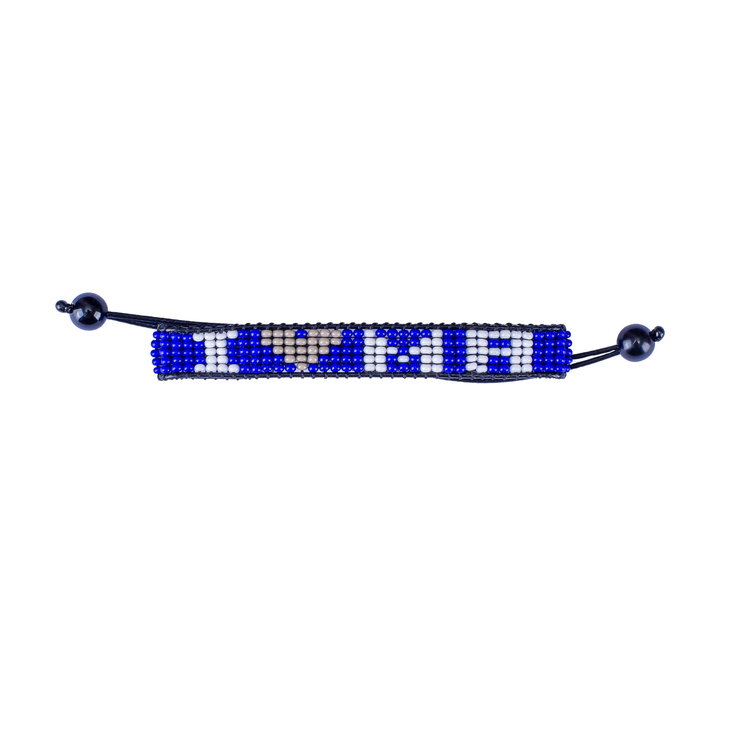 I Love Massachusetts Beaded Bracelet – Handcrafted & Adjustable