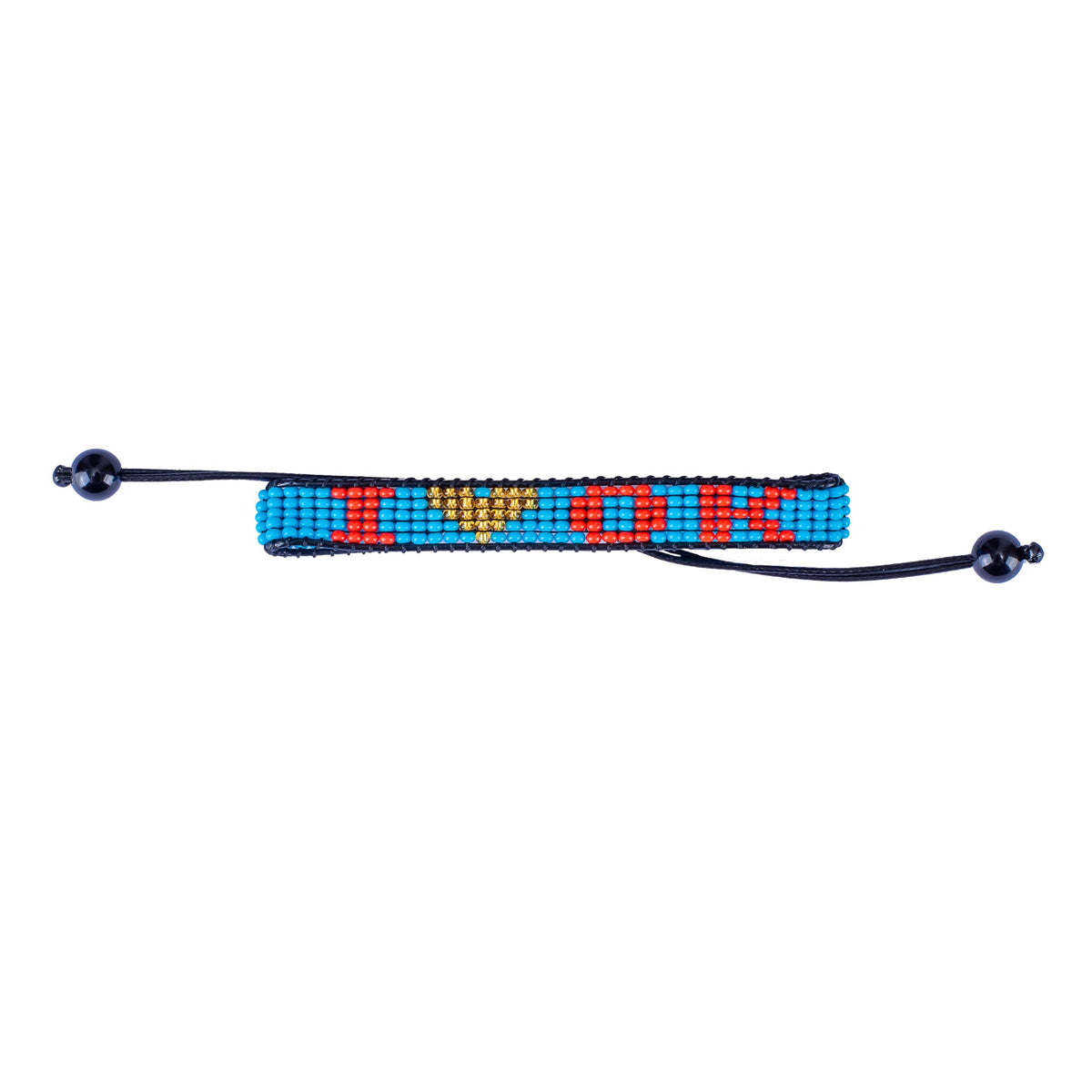 I Love Oklahoma Beaded Bracelet – Handcrafted & Adjustable