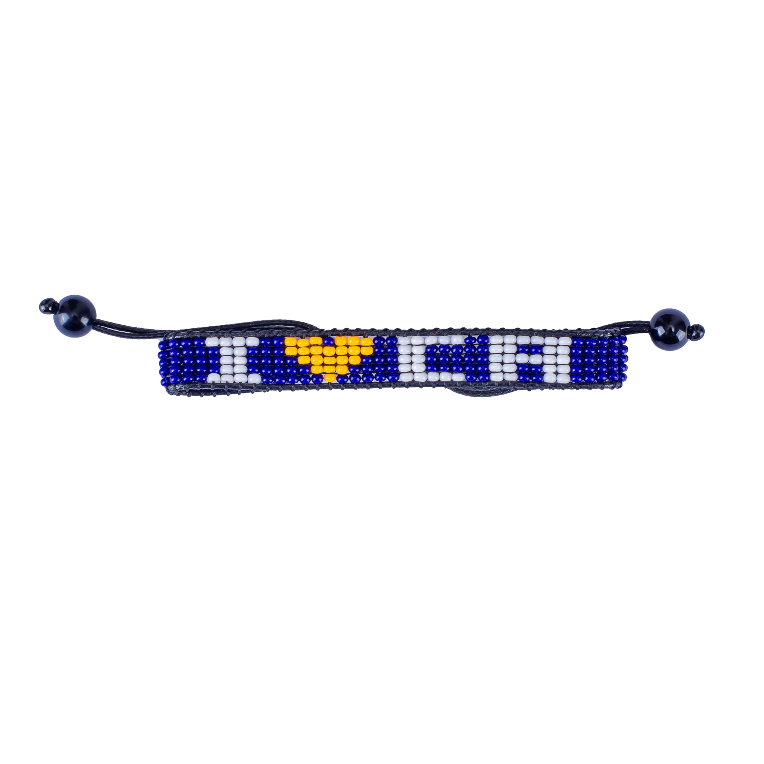I Love California Bracelet – Handcrafted with Adjustable Beaded String