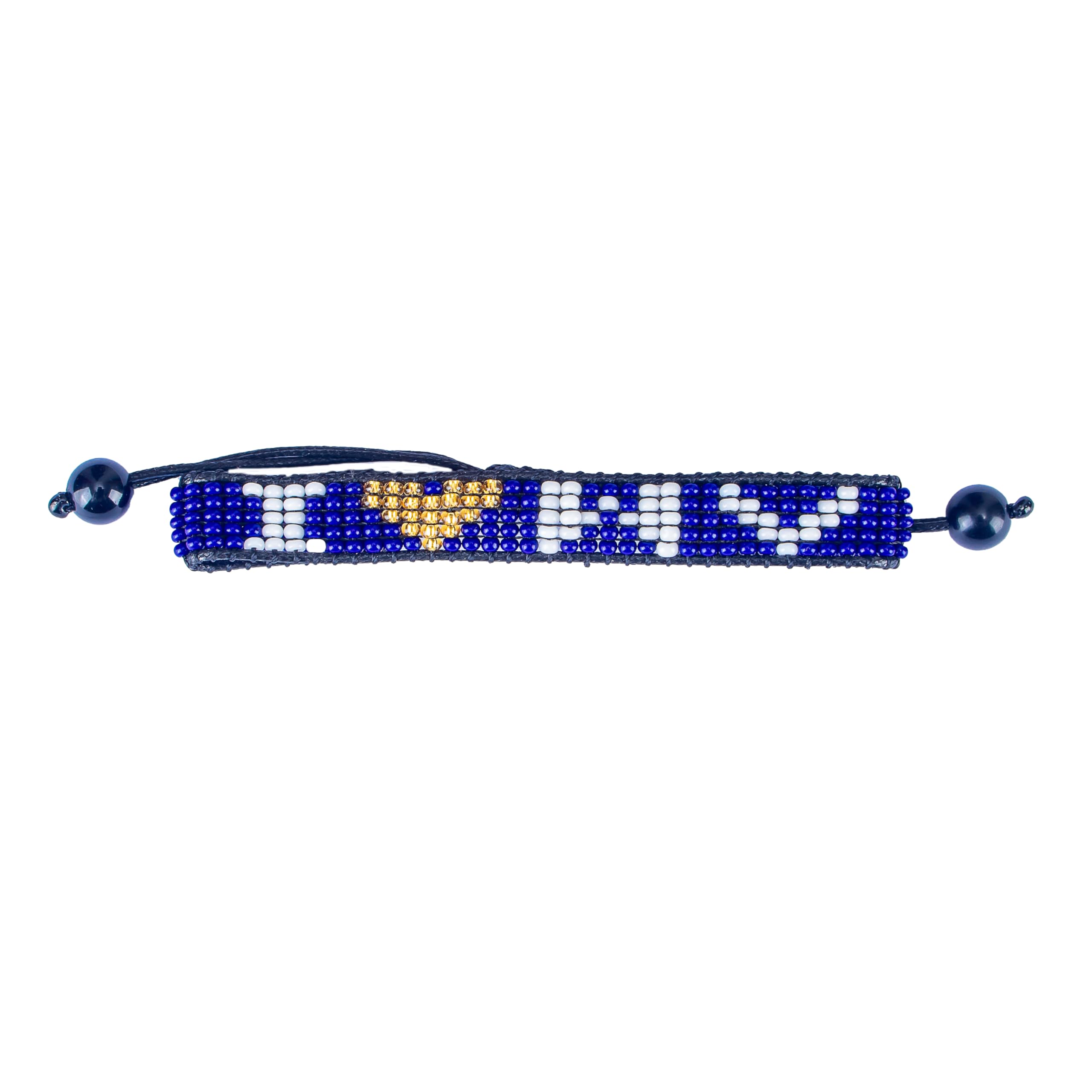 I Love West Virginia Beaded Bracelet – Handcrafted & Adjustable