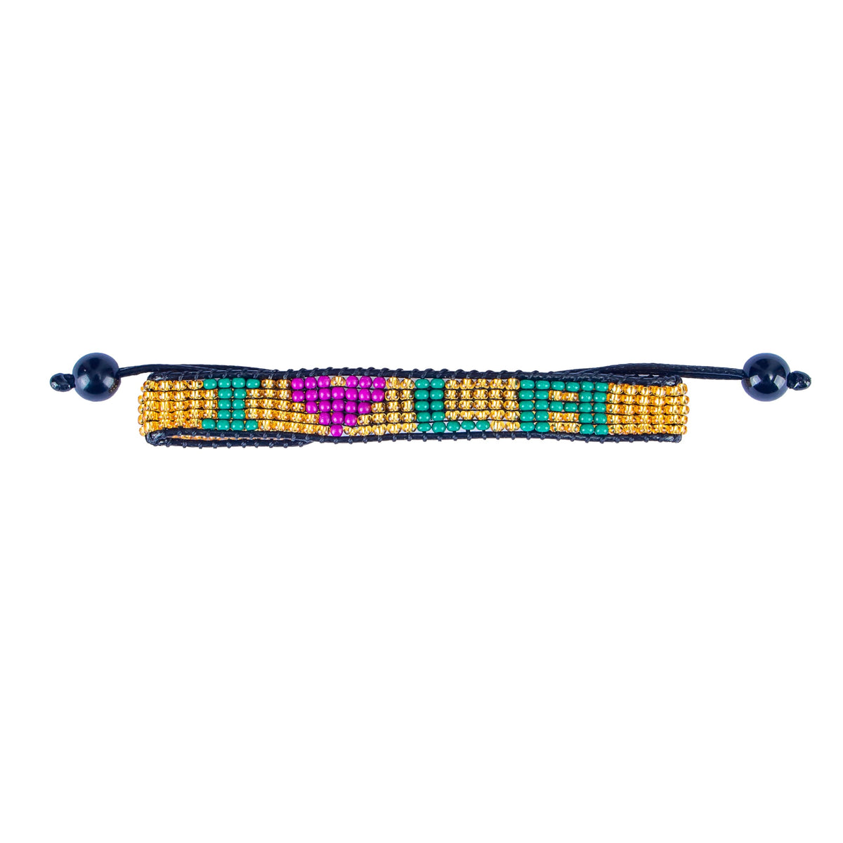 I Love Louisiana Beaded Bracelet – Handcrafted & Adjustable