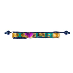 I Love Louisiana Beaded Bracelet – Handcrafted & Adjustable