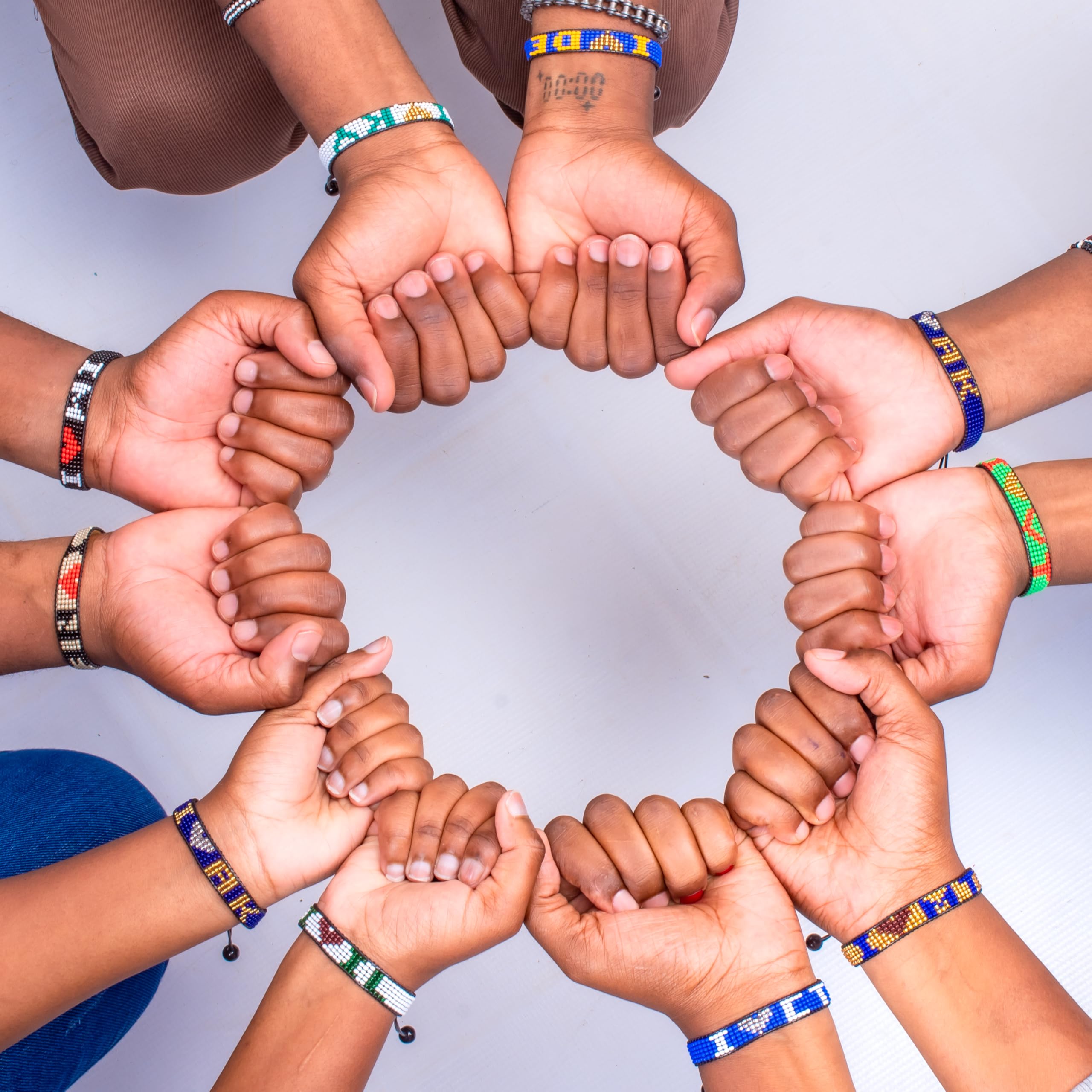 I Love Illinois Beaded Bracelet – Handcrafted & Adjustable