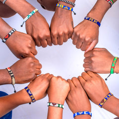 I Love Louisiana Beaded Bracelet – Handcrafted & Adjustable