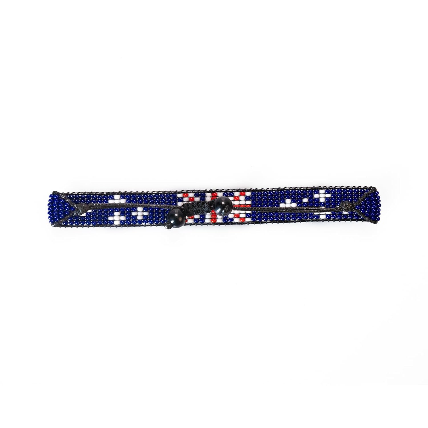 Australia Flag Bracelet: Handmade, Adjustable String Beaded Wristband