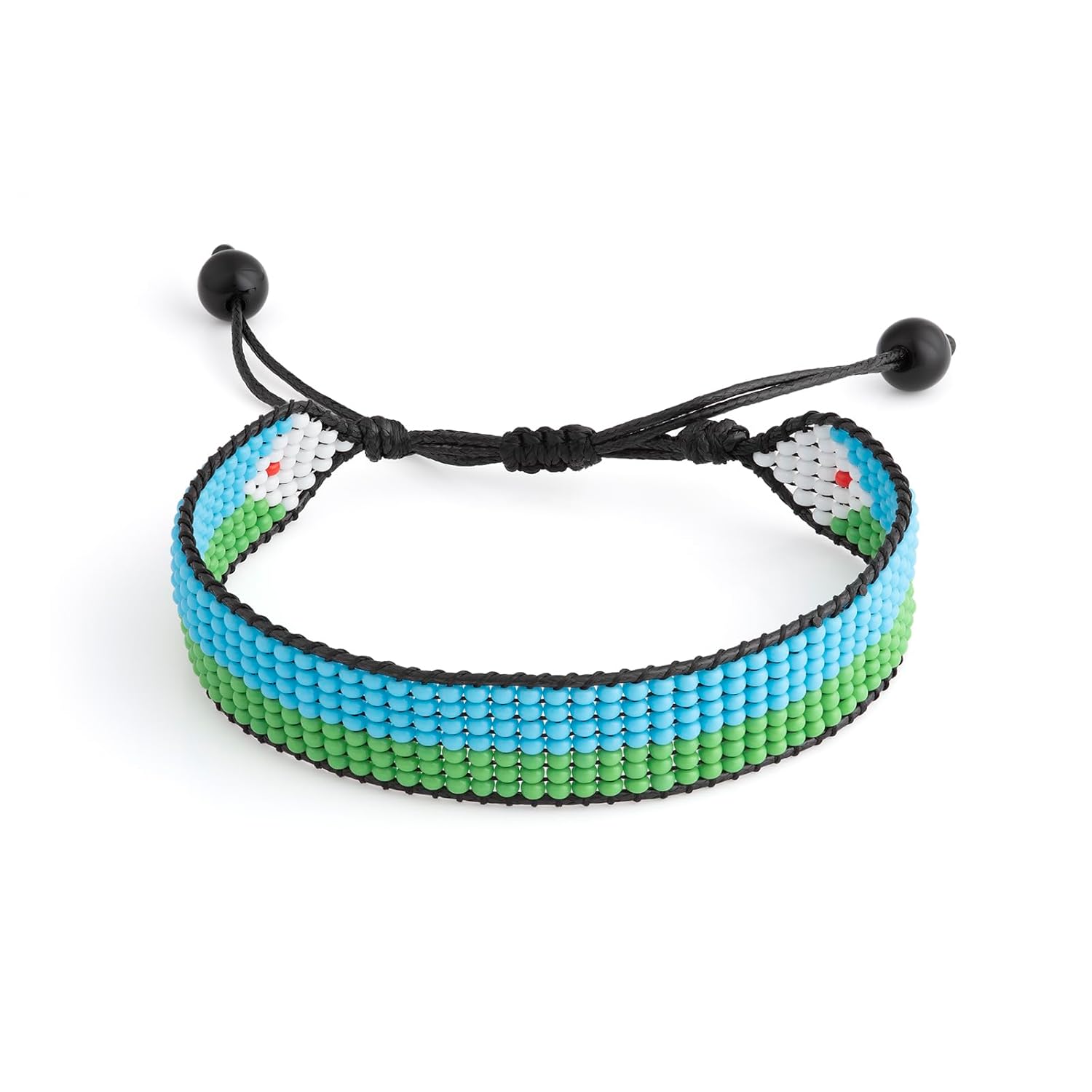 Djibouti Handcrafted Adjustable Flag Bracelet