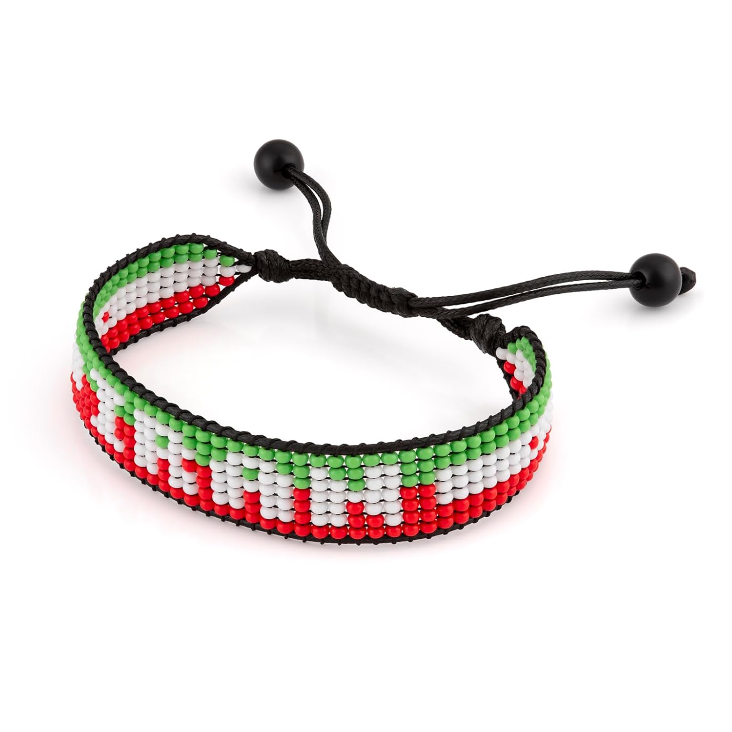 Iran Beaded Bracelet – Handmade Adjustable Flag Bracelet with Team Name – World Cup 2026 Inspired Soccer Fan Jewelry – Durable & Unisex