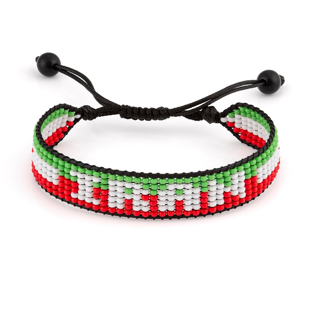 Iran Beaded Bracelet – Handmade Adjustable Flag Bracelet with Team Name – World Cup 2026 Inspired Soccer Fan Jewelry – Durable & Unisex