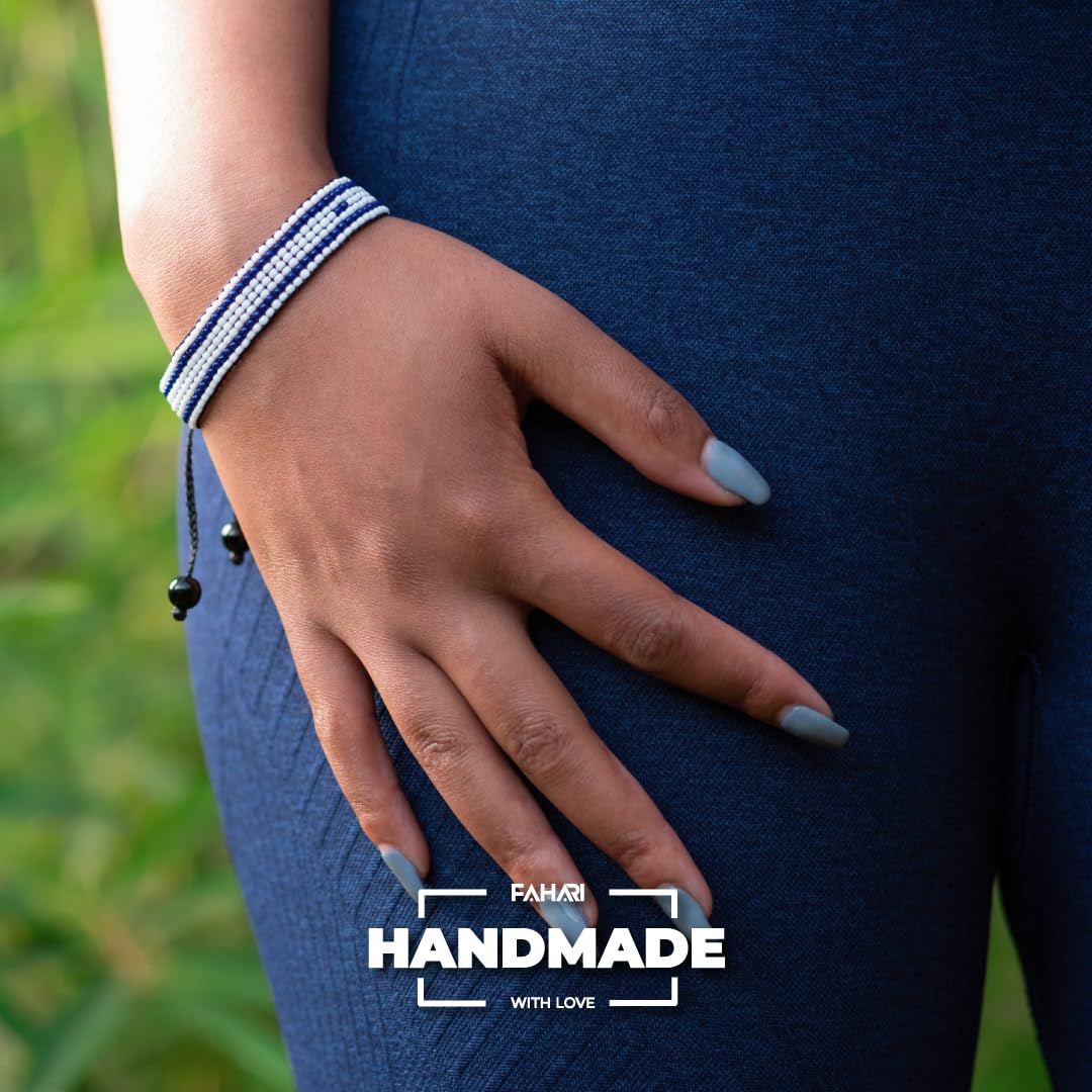 Handmade Adjustable Israel Bracelet - Elegantly Crafted Israeli Pride (Flag)