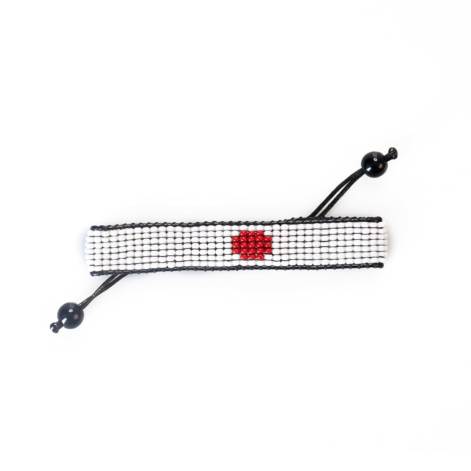 Japan Flag Bracelet: Handmade Bracelet, Adjustable Boho-Style with Patriotic Design