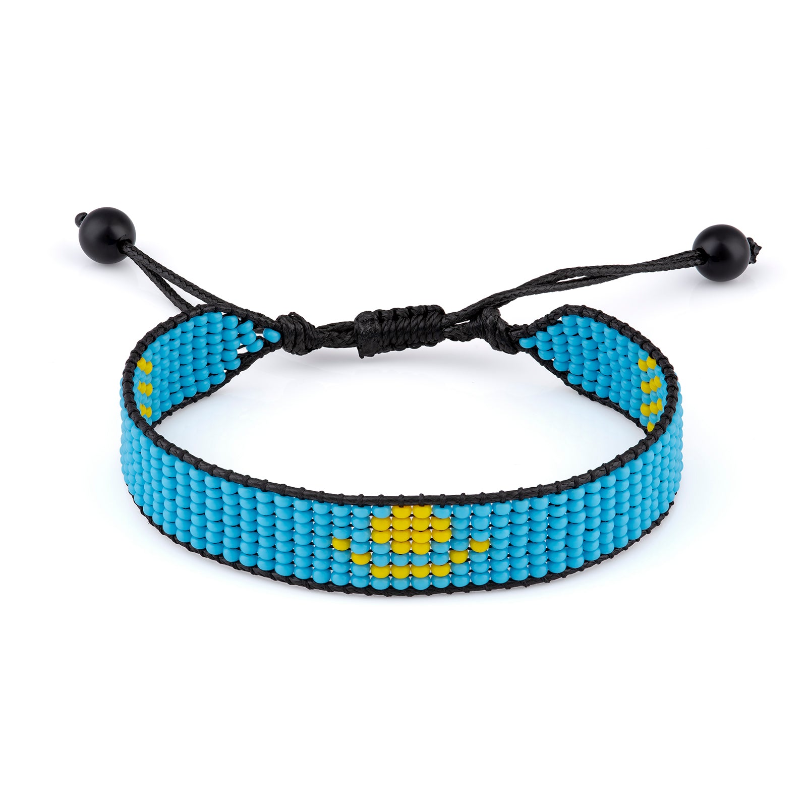 Kazakhstan Flag Bracelet, Adjustable, Boho Style Wristaband for Women & Men
