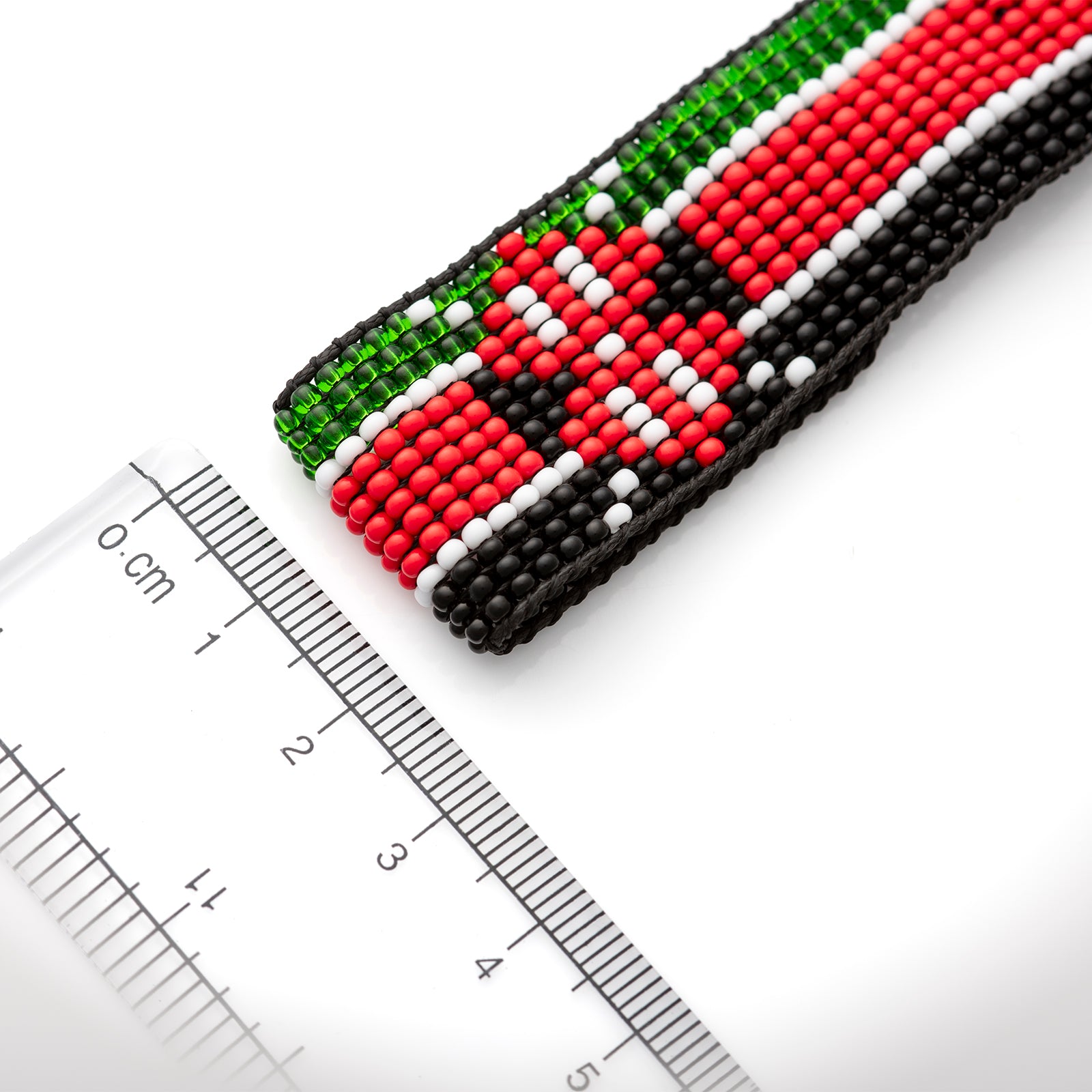Kenya Flag Beaded Bracelet - Adjustable and Expandable, Perfect for Teenagers and Adults with Smaller Arm Sizes