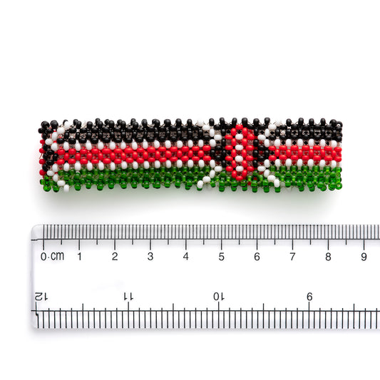 Kenya Flag Beaded Bracelet – Stretchable, Durable, Flag Bracelet – Show Your Kenyan Pride