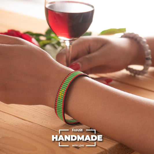 Mauritania Handcrafted Adjustable Flag Bracelet