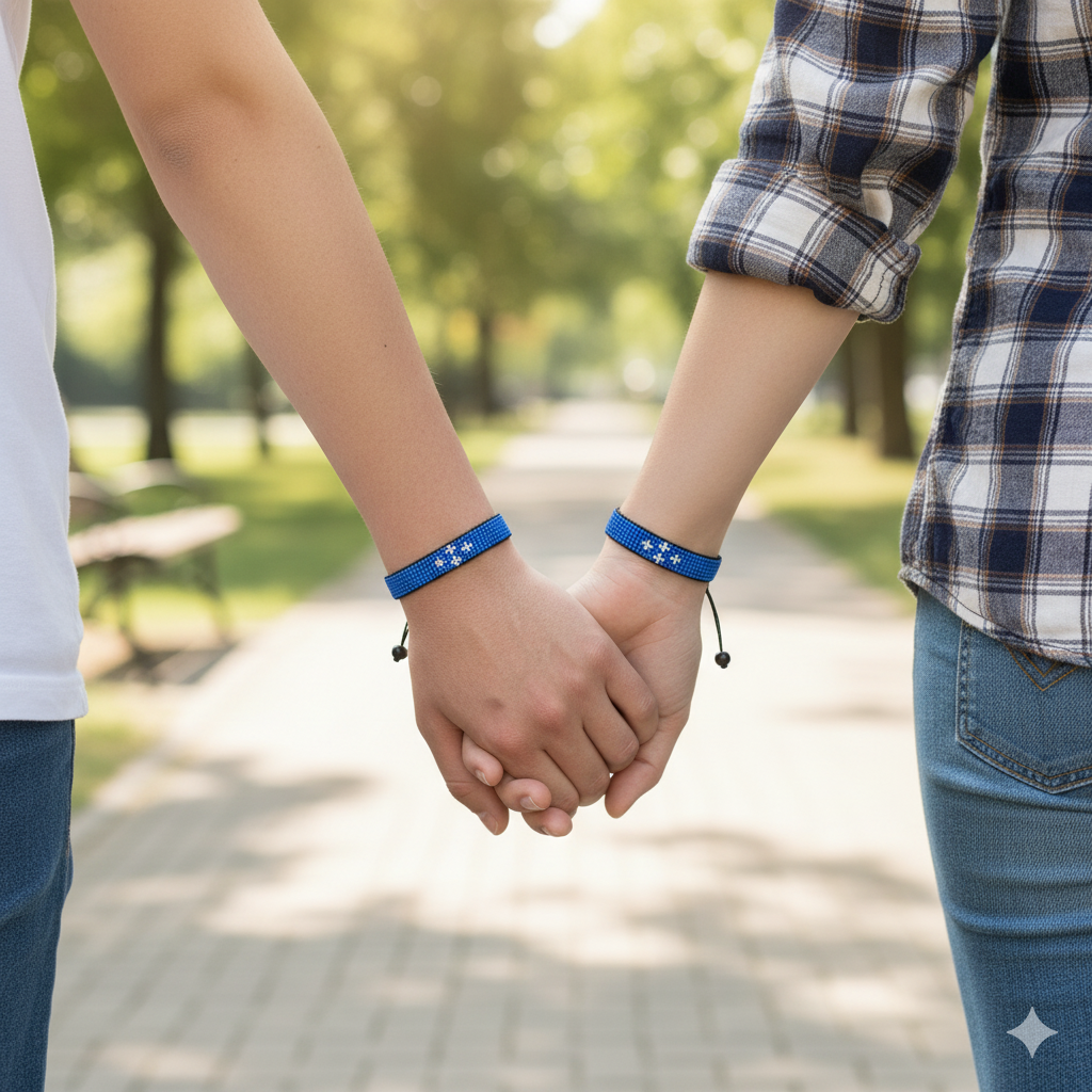 Micronesia Fed. Sts. Flag Bracelet: Adjustable Handmade Boho Style Rope Bracelet for Women & Men