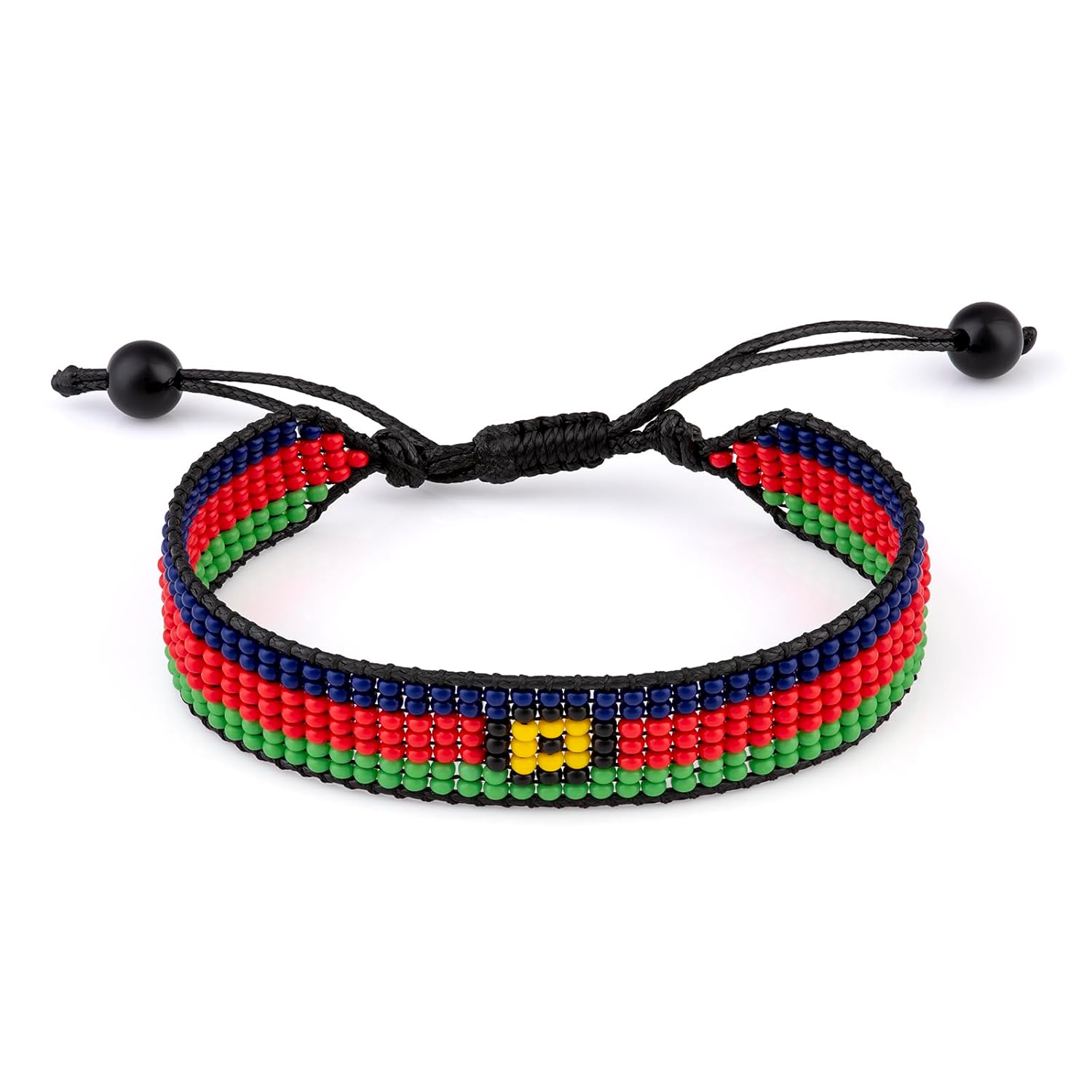 New Caledonia Flag Bracelet: Adjustable, Boho Style Rope Bracelet for Women & Men