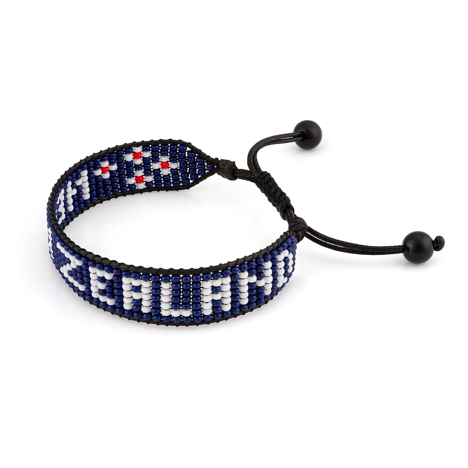 New Zealand Beaded Bracelet – Handmade Adjustable Flag Bracelet with Team Name – World Cup 2026 Inspired Soccer Fan Jewelry – Durable & Unisex