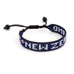 New Zealand Beaded Bracelet – Handmade Adjustable Flag Bracelet with Team Name – World Cup 2026 Inspired Soccer Fan Jewelry – Durable & Unisex