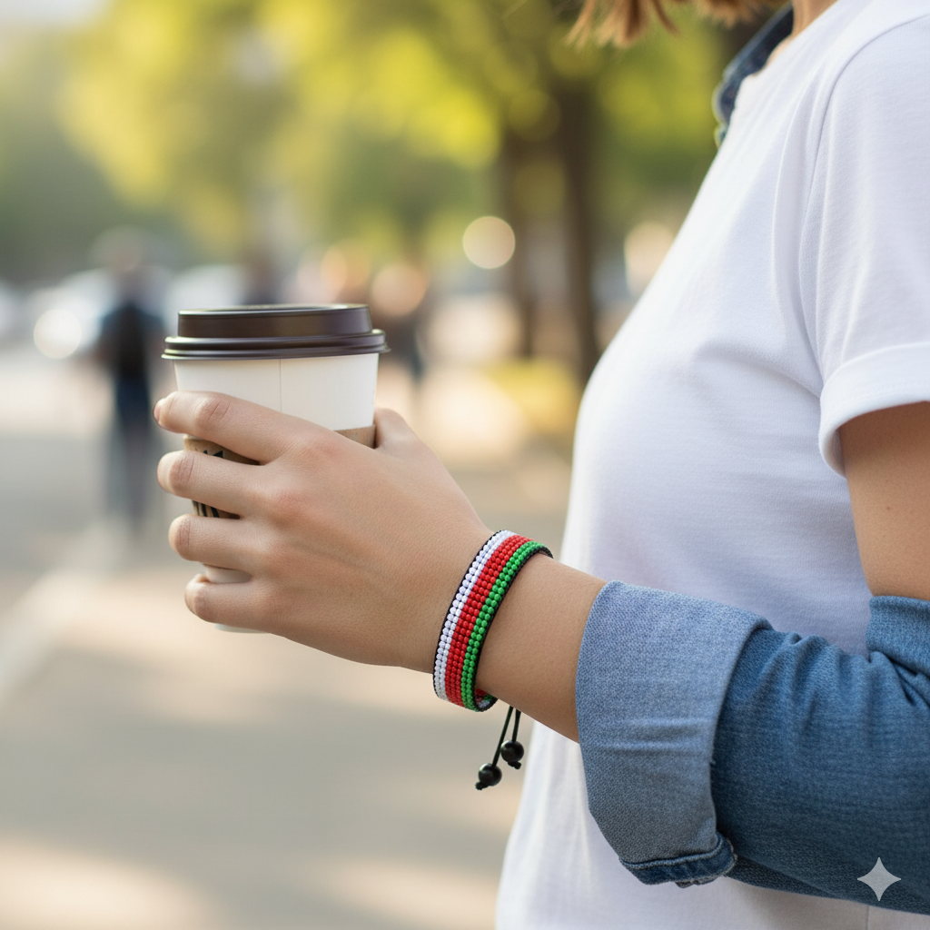 Oman Handcrafted Adjustable Arab Countries Flag Bracelets Collection