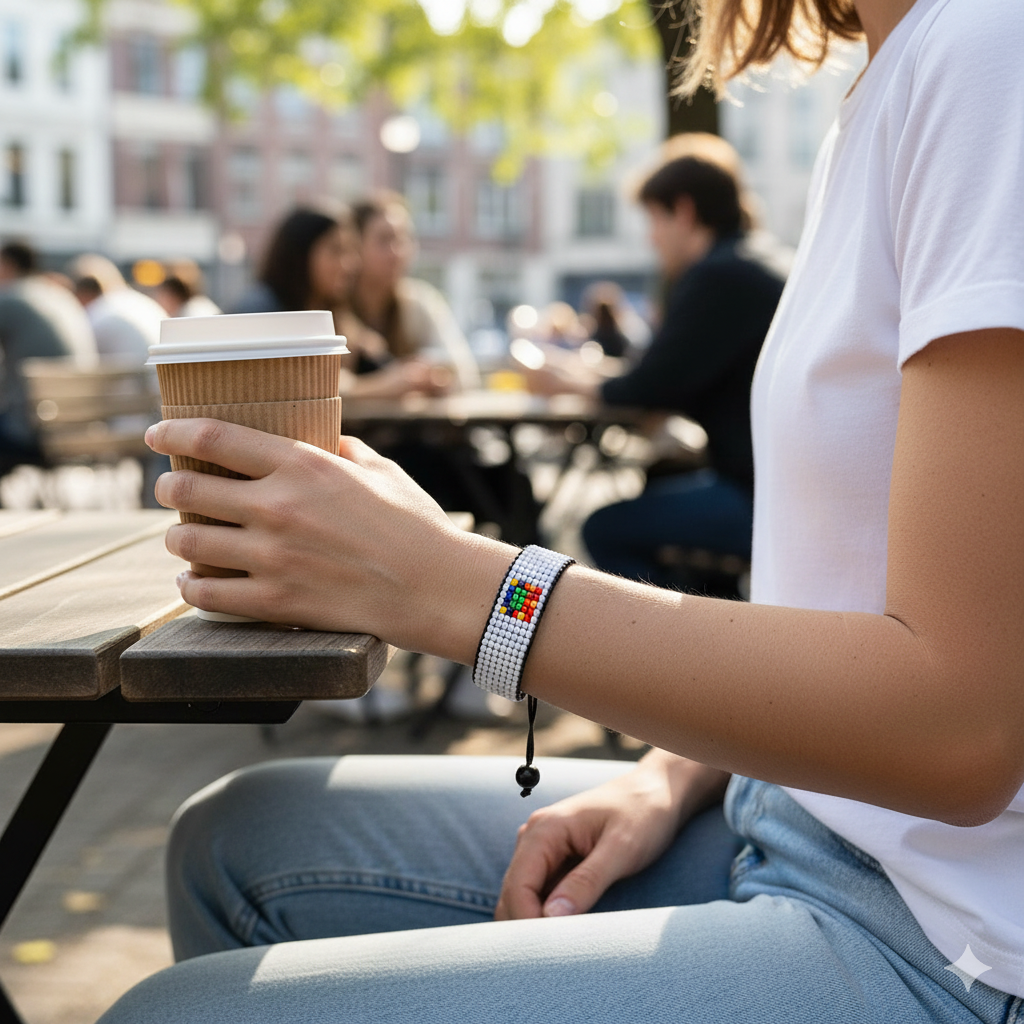 Papua New Guinea Flag Bracelet: Adjustable, Boho Style Rope Bracelet for Women & Men