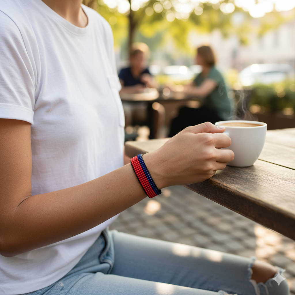 Philippines Flag Bracelet: Adjustable, Boho Style Rope Bracelet for Women & Men