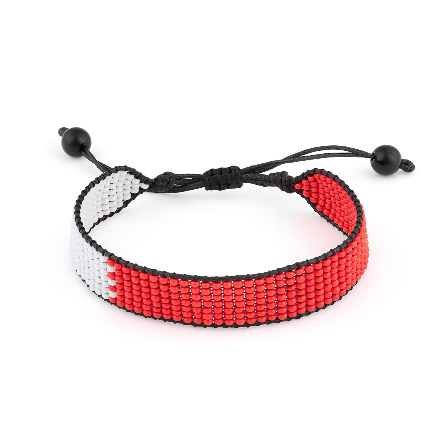 Qatar Flag Bracelet: Handcrafted Adjustable, Unisex Boho Jewelry.