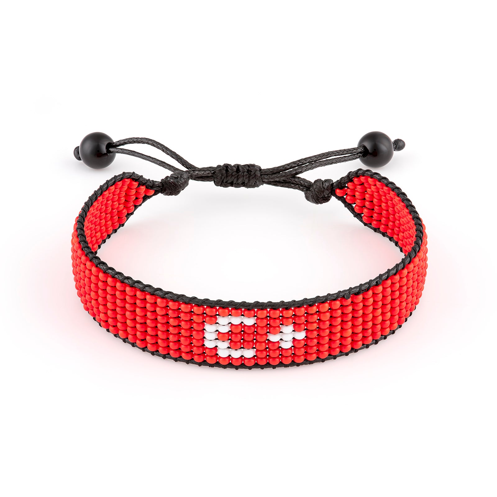 Turkey Flag Bracelet: Handmade, Adjustable  Unisex Boho-Style Bracelet with Patriotic Design