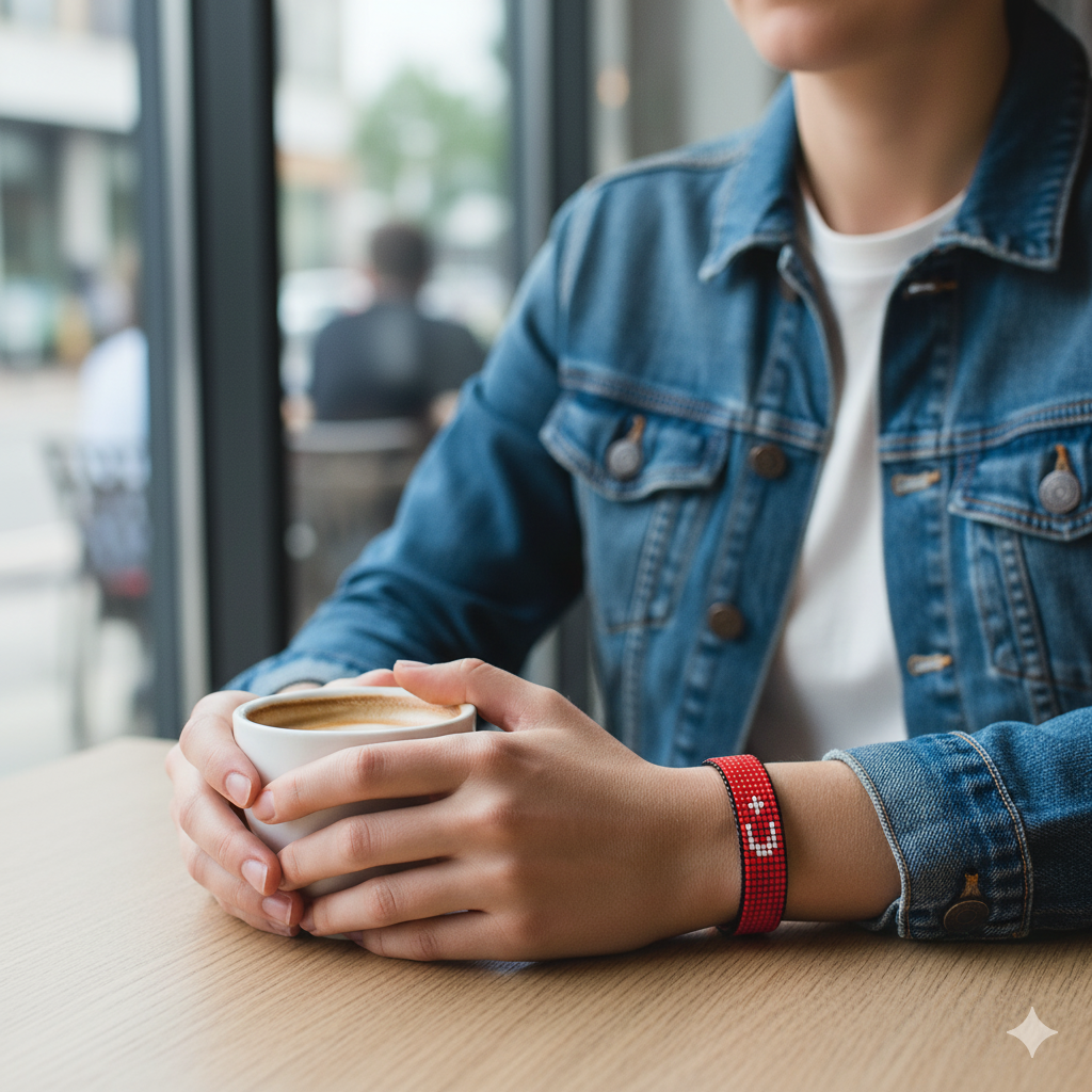 Turkey Flag Bracelet: Handmade, Adjustable  Unisex Boho-Style Bracelet with Patriotic Design