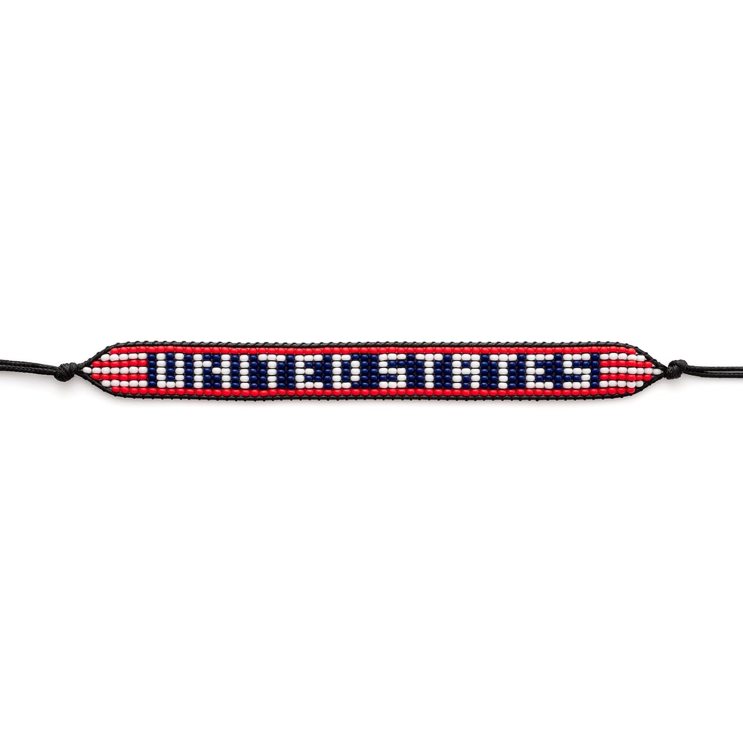 USA Beaded Bracelet – Handmade Adjustable Flag Bracelet with Team Name – World Cup 2026 Inspired Soccer Fan Jewelry – Durable & Unisex