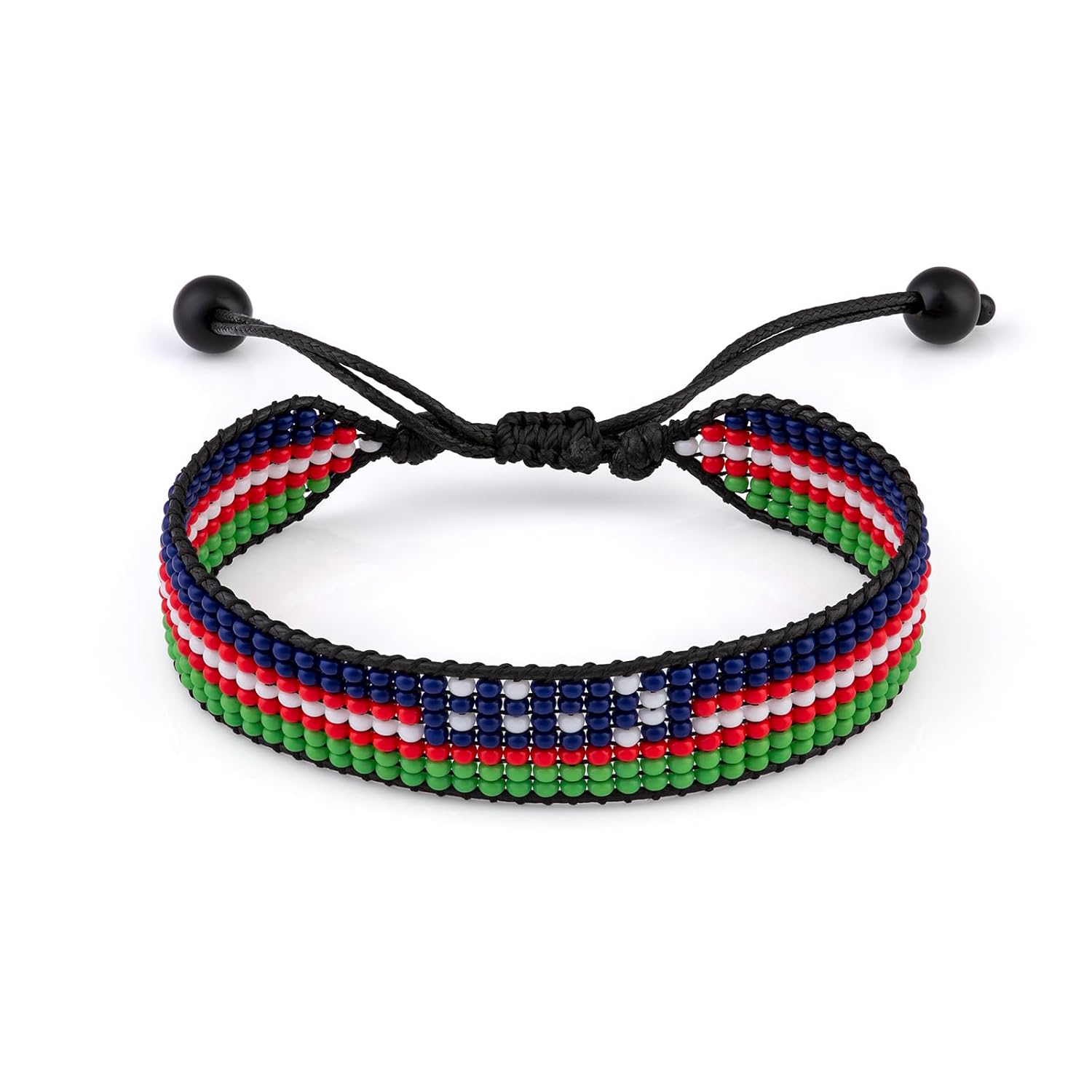 Uzbekistan Flag Bracelet: Adjustable, Boho Style Rope Bracelet for Women & Men