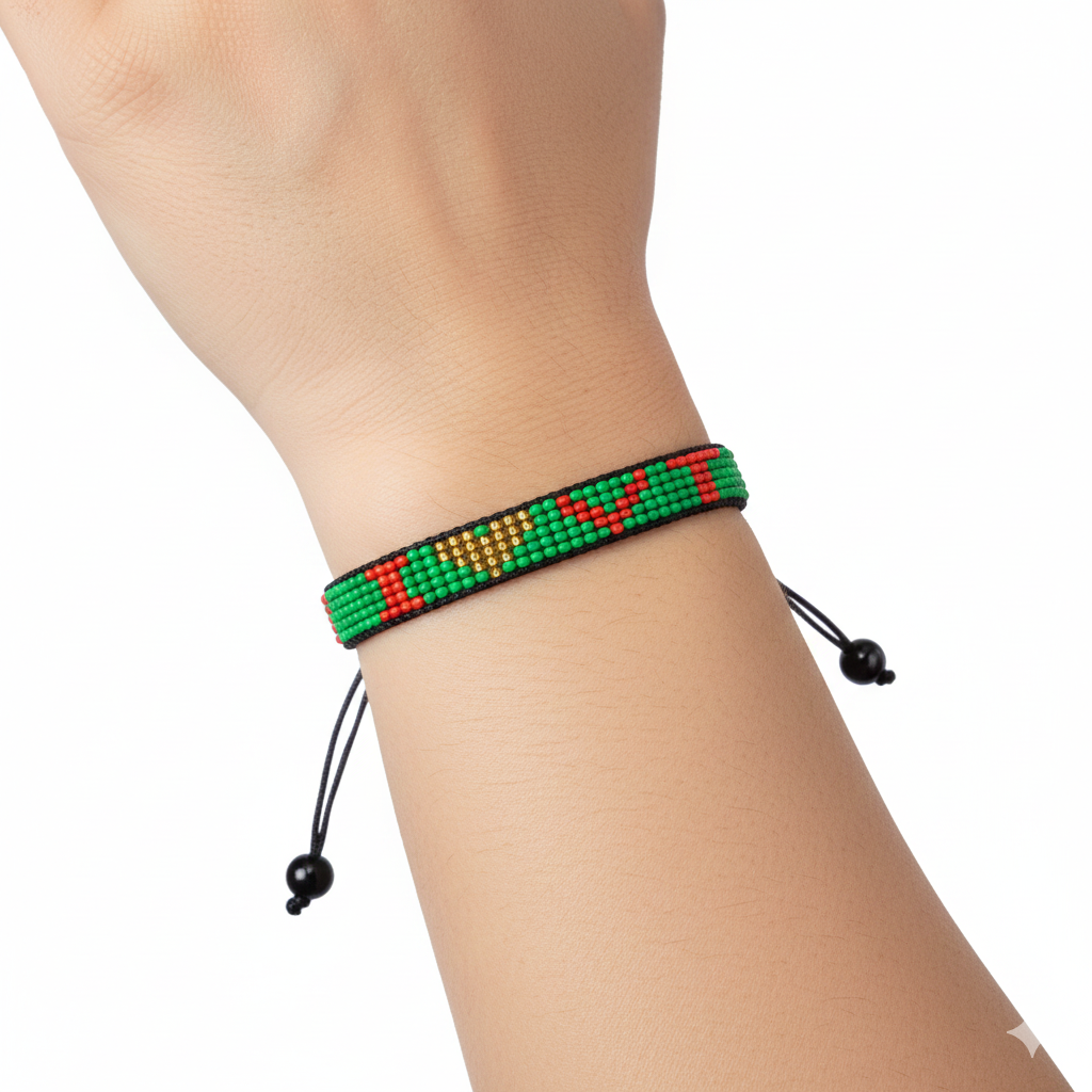 I Love Vermont Beaded Bracelet – Handcrafted & Adjustable