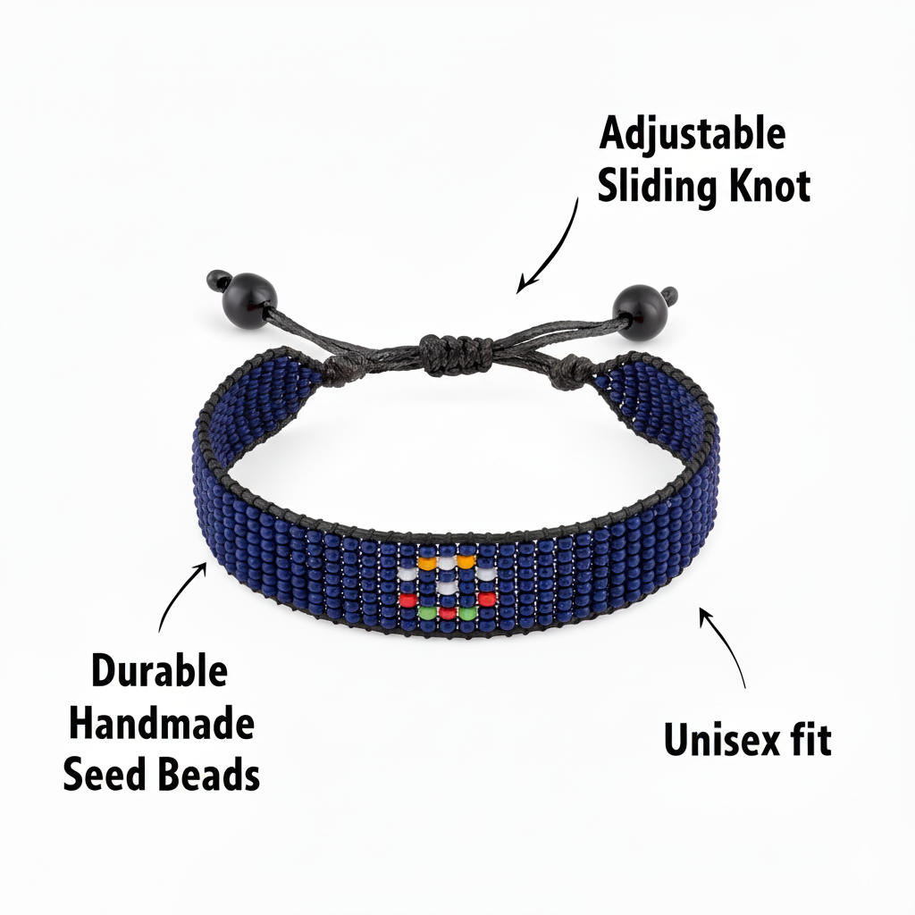 Wales Flag Bracelet: Adjustable, Boho Style Rope Bracelet for Women & Men