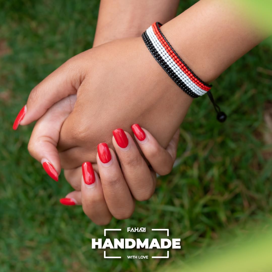 Yemen Arabian Elegance: Handcrafted Adjustable Flag Bracelet