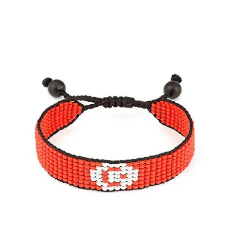 Tunisia Flag Bracelet: Handmade, Adjustable Unisex Boho-Style with Patriotic Design