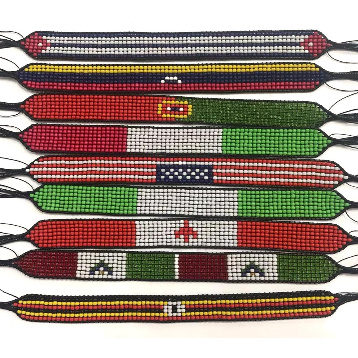 Handmade USA Flag Bracelet - Men's Women's Adjustable Bracelet - A Patriotic Statement (FLAG)