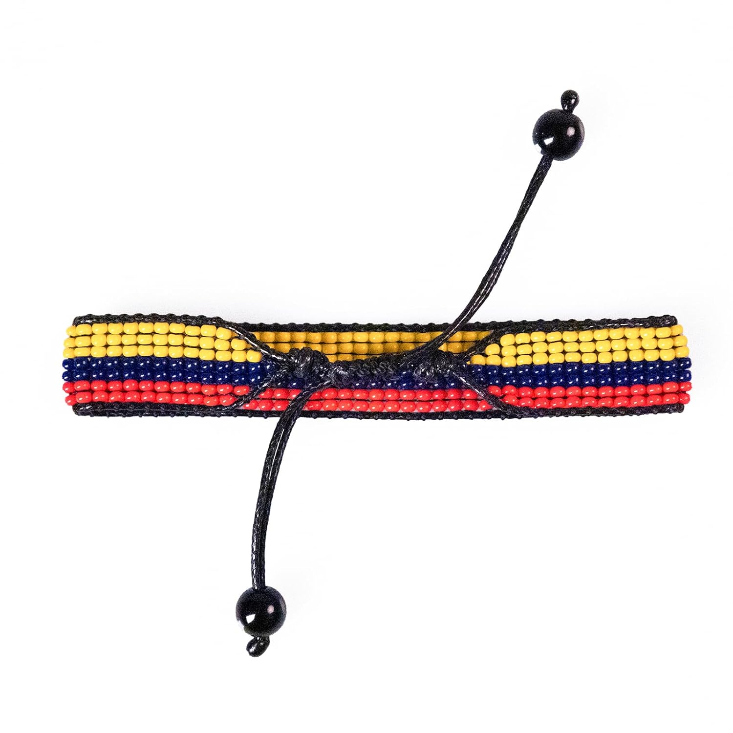 Venezuela Flag Bracelet: Handmade, Adjustable Boho-Style Rope Bangle with Patriotic Design